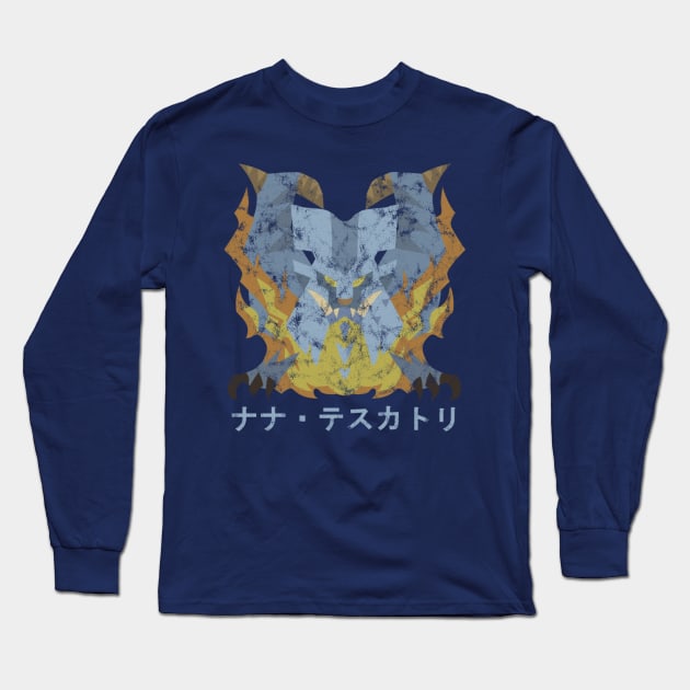 Monster Hunter World Lunastra Kanji Icon Long Sleeve T-Shirt by StebopDesigns